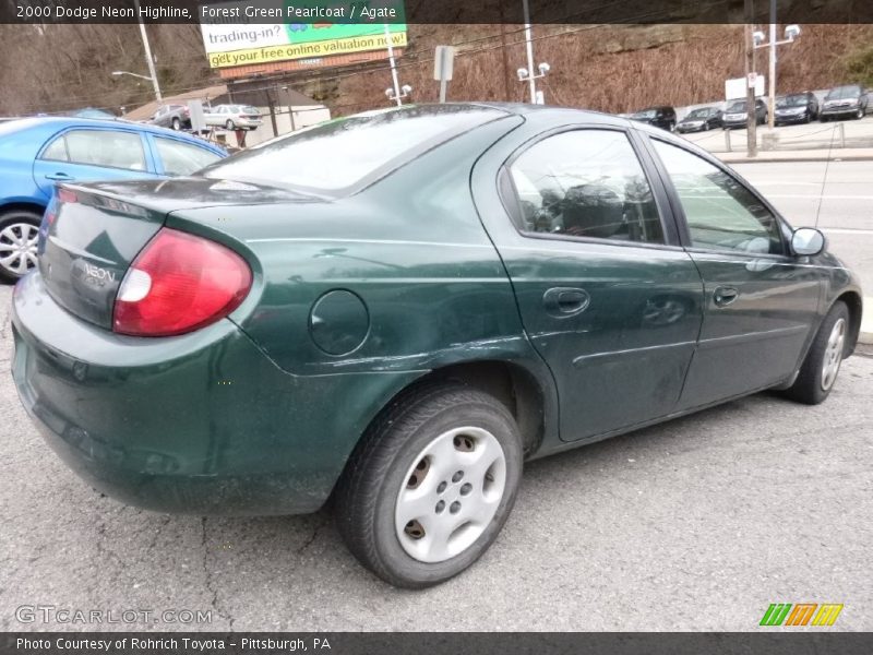 Forest Green Pearlcoat / Agate 2000 Dodge Neon Highline