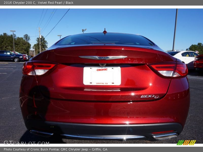 Velvet Red Pearl / Black 2016 Chrysler 200 C