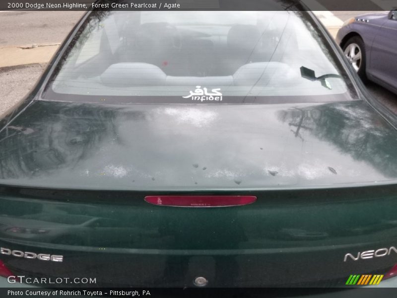 Forest Green Pearlcoat / Agate 2000 Dodge Neon Highline
