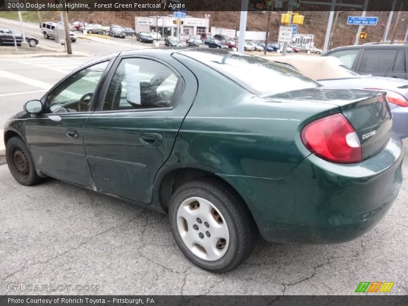 Forest Green Pearlcoat / Agate 2000 Dodge Neon Highline