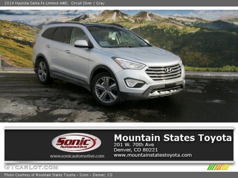 Circuit Silver / Gray 2014 Hyundai Santa Fe Limited AWD