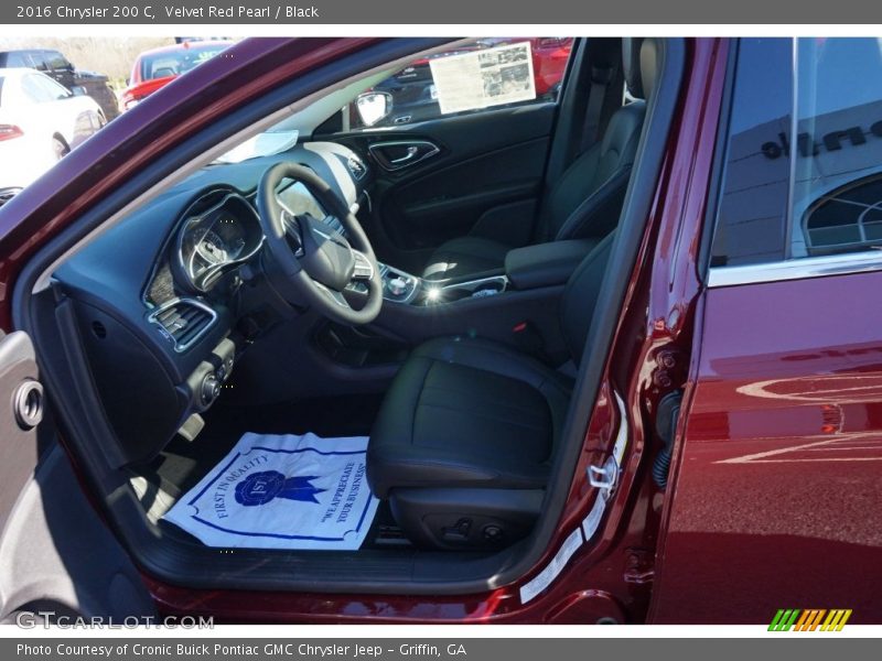 Velvet Red Pearl / Black 2016 Chrysler 200 C