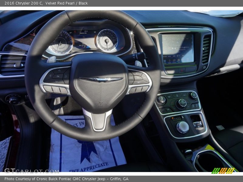 Velvet Red Pearl / Black 2016 Chrysler 200 C
