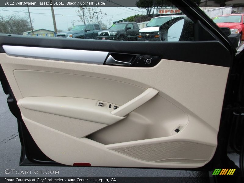 Black / Cornsilk Beige 2012 Volkswagen Passat 2.5L SE