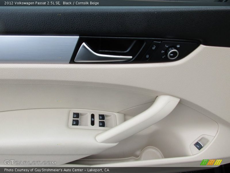 Black / Cornsilk Beige 2012 Volkswagen Passat 2.5L SE