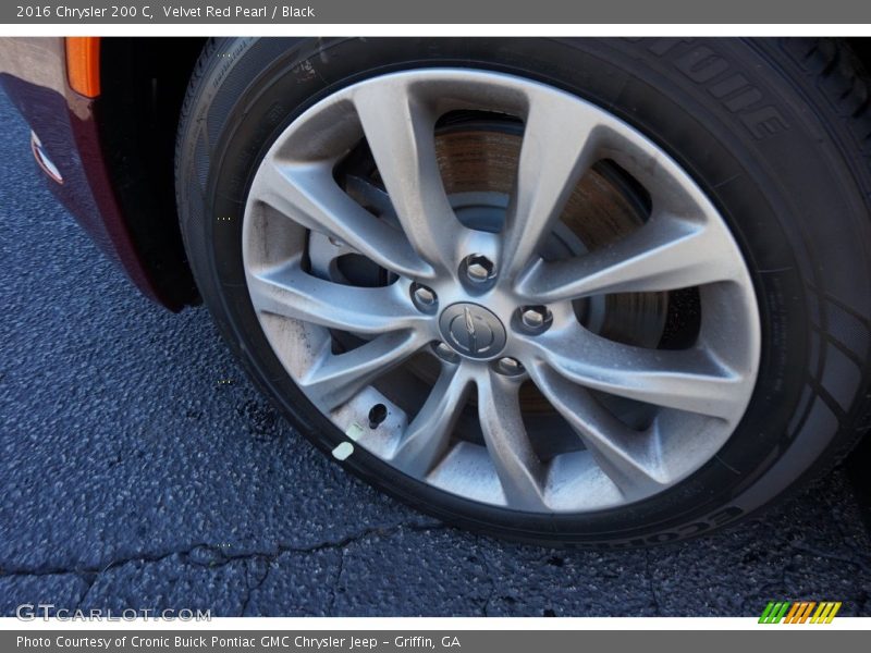 Velvet Red Pearl / Black 2016 Chrysler 200 C