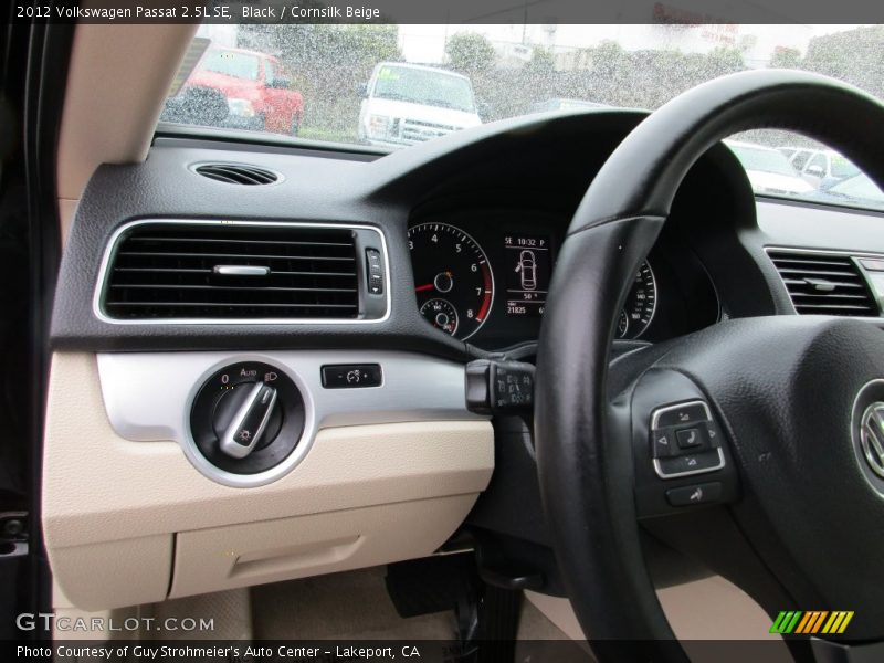 Black / Cornsilk Beige 2012 Volkswagen Passat 2.5L SE