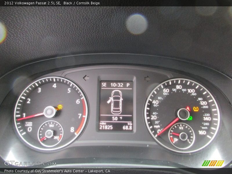 Black / Cornsilk Beige 2012 Volkswagen Passat 2.5L SE