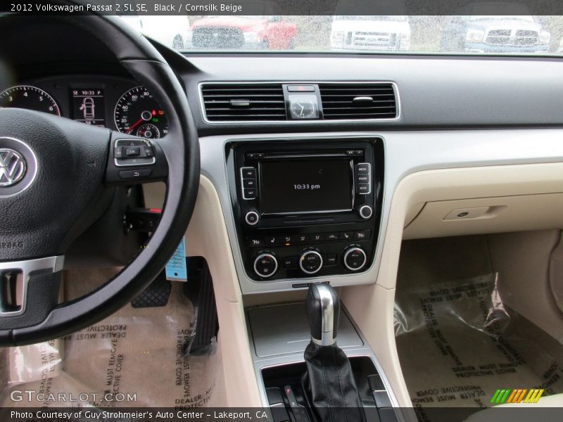 Black / Cornsilk Beige 2012 Volkswagen Passat 2.5L SE
