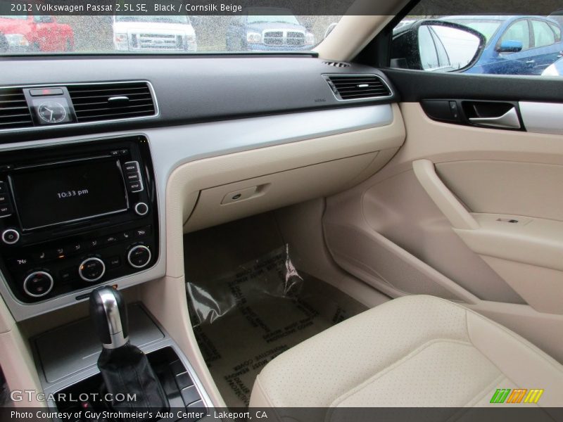Black / Cornsilk Beige 2012 Volkswagen Passat 2.5L SE