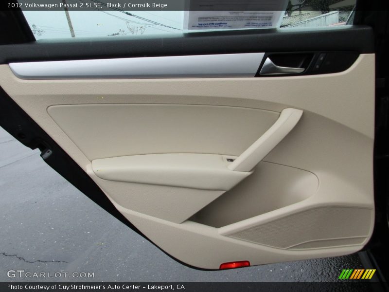 Black / Cornsilk Beige 2012 Volkswagen Passat 2.5L SE