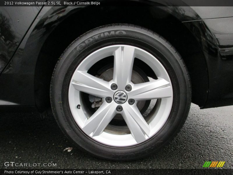 Black / Cornsilk Beige 2012 Volkswagen Passat 2.5L SE