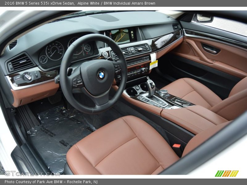 BMW Individual Amaro Brown Interior - 2016 5 Series 535i xDrive Sedan 