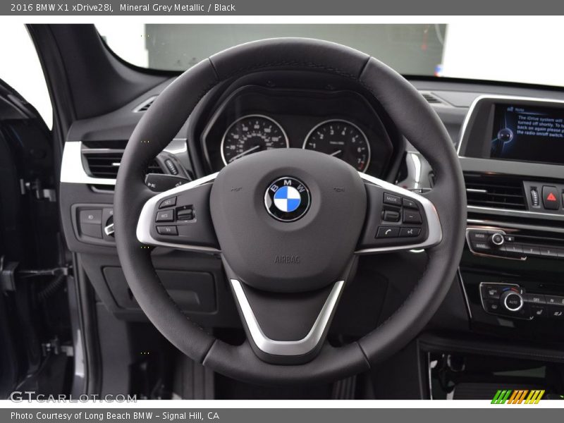 Mineral Grey Metallic / Black 2016 BMW X1 xDrive28i