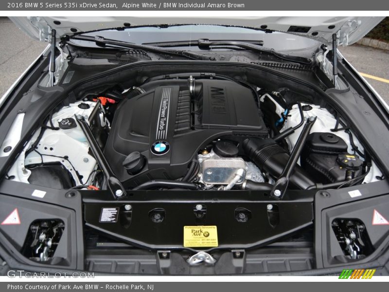 Alpine White / BMW Individual Amaro Brown 2016 BMW 5 Series 535i xDrive Sedan