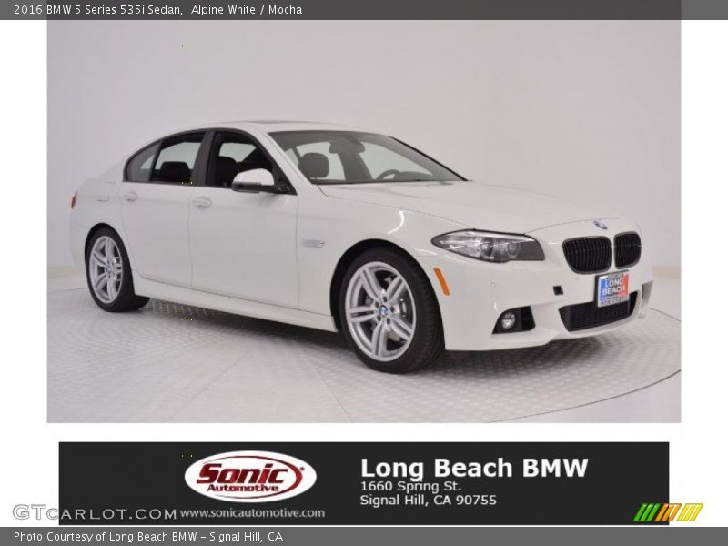 Alpine White / Mocha 2016 BMW 5 Series 535i Sedan