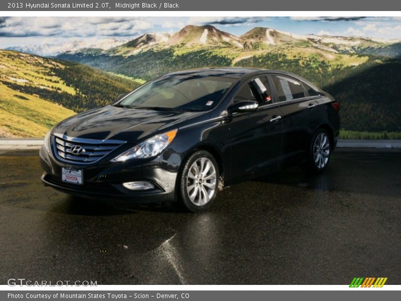 Midnight Black / Black 2013 Hyundai Sonata Limited 2.0T