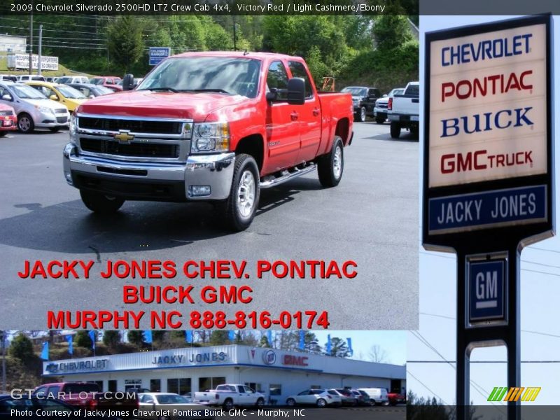 Victory Red / Light Cashmere/Ebony 2009 Chevrolet Silverado 2500HD LTZ Crew Cab 4x4