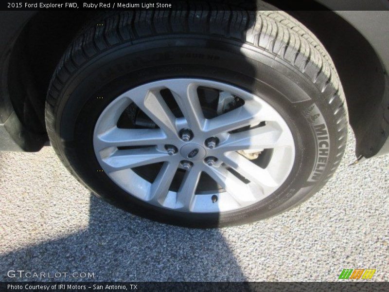 Ruby Red / Medium Light Stone 2015 Ford Explorer FWD