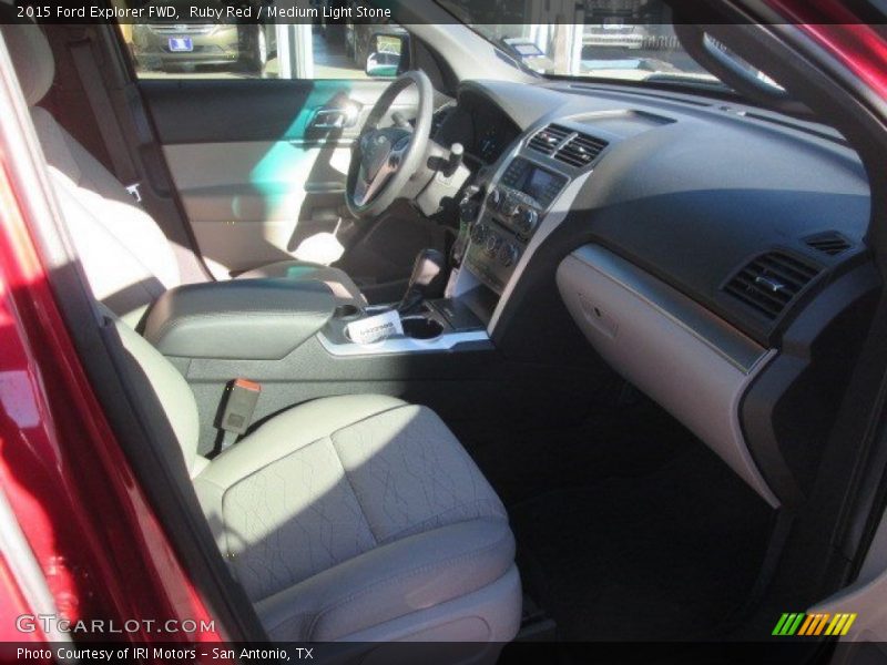 Ruby Red / Medium Light Stone 2015 Ford Explorer FWD