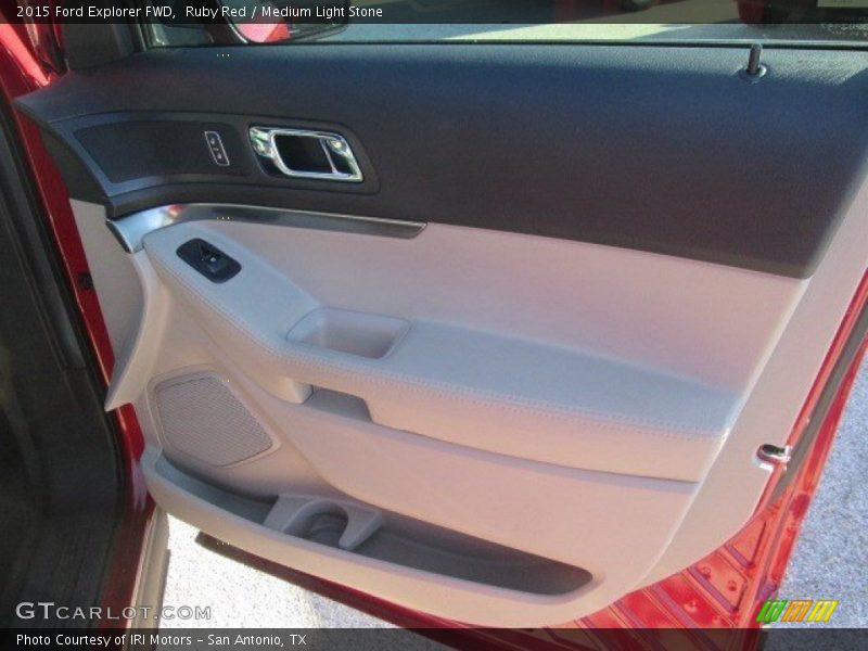 Ruby Red / Medium Light Stone 2015 Ford Explorer FWD