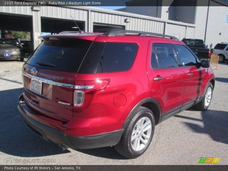 Ruby Red / Medium Light Stone 2015 Ford Explorer FWD