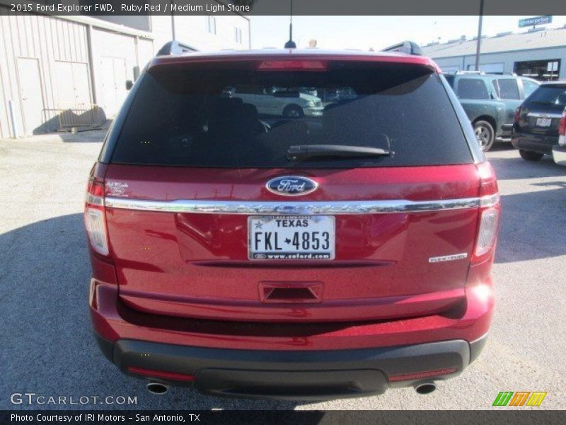 Ruby Red / Medium Light Stone 2015 Ford Explorer FWD