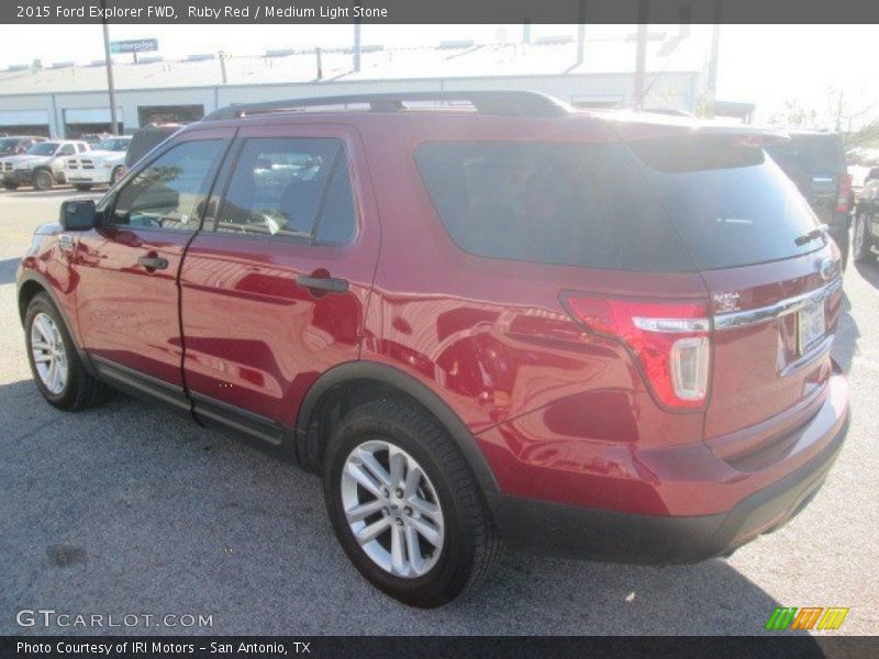 Ruby Red / Medium Light Stone 2015 Ford Explorer FWD