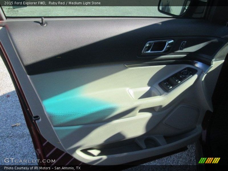 Ruby Red / Medium Light Stone 2015 Ford Explorer FWD