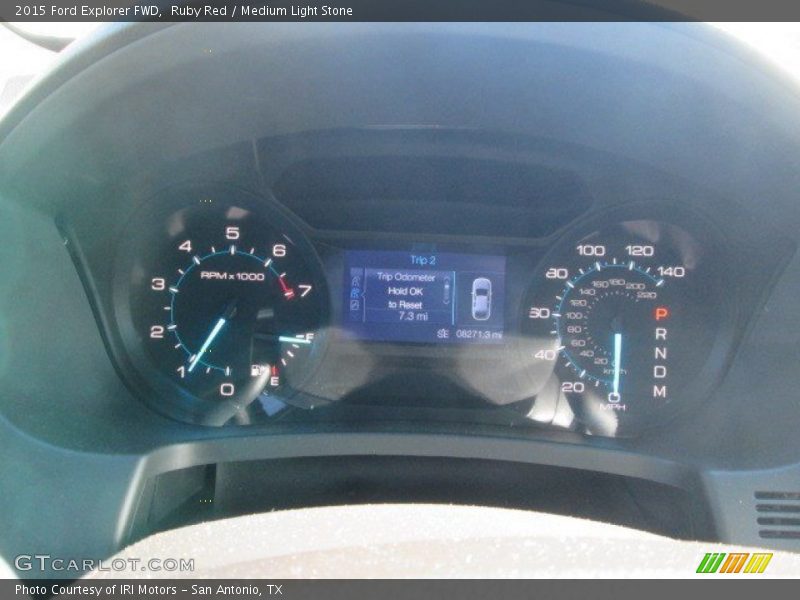 Ruby Red / Medium Light Stone 2015 Ford Explorer FWD