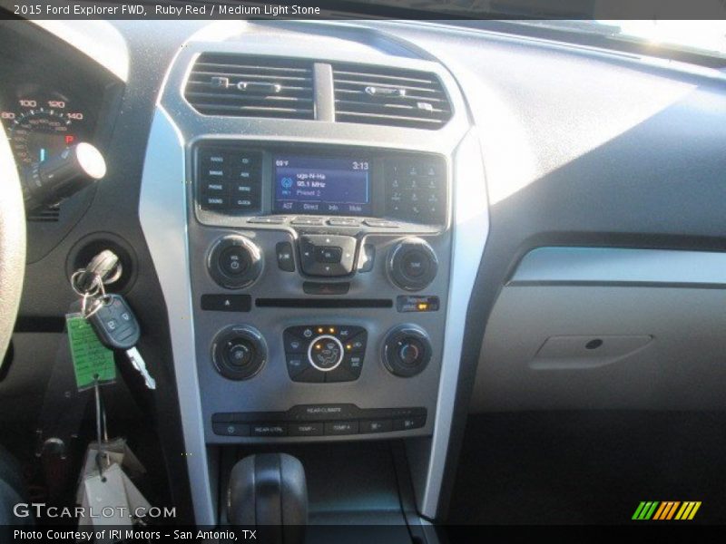 Ruby Red / Medium Light Stone 2015 Ford Explorer FWD