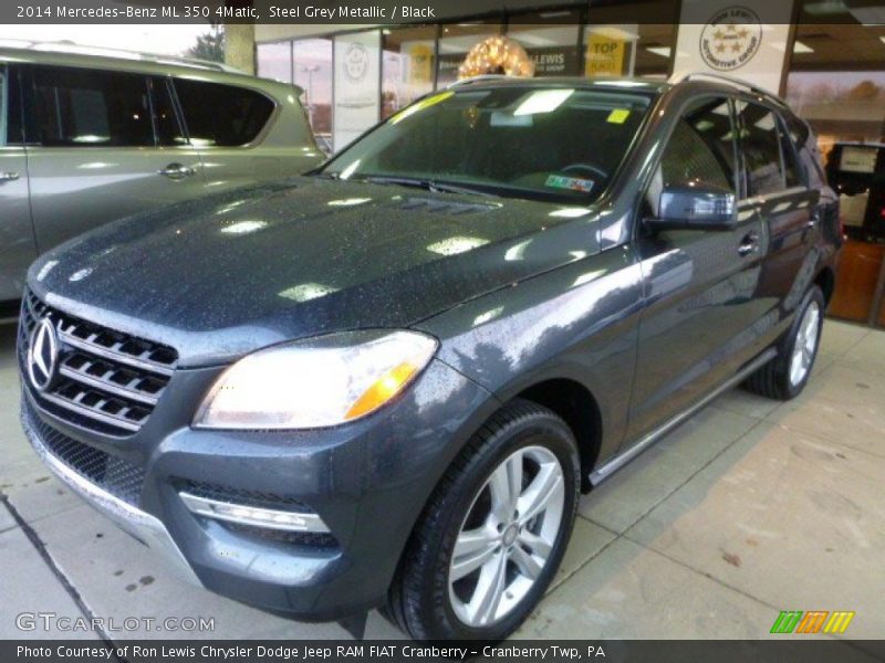 Steel Grey Metallic / Black 2014 Mercedes-Benz ML 350 4Matic