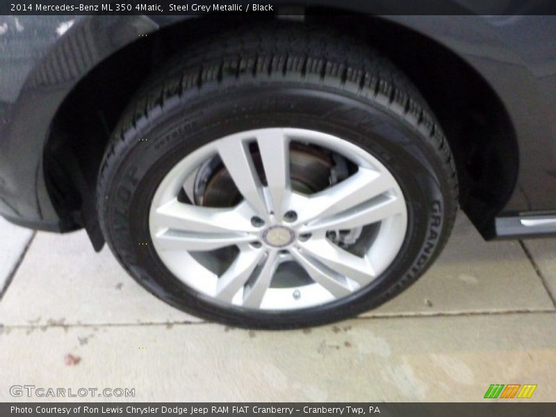 Steel Grey Metallic / Black 2014 Mercedes-Benz ML 350 4Matic