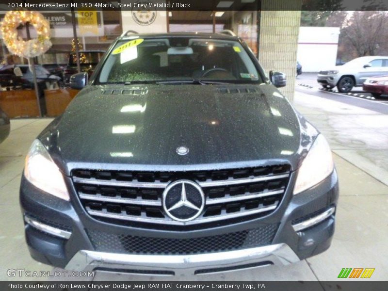 Steel Grey Metallic / Black 2014 Mercedes-Benz ML 350 4Matic