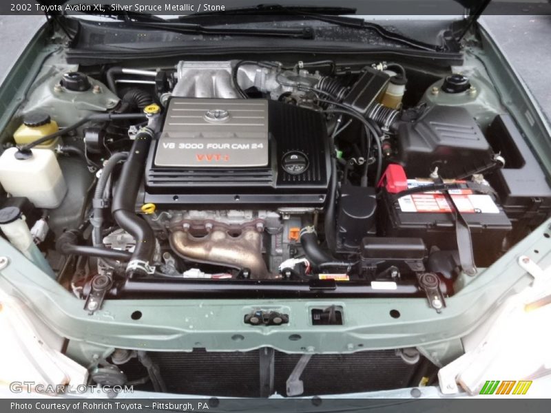 Silver Spruce Metallic / Stone 2002 Toyota Avalon XL