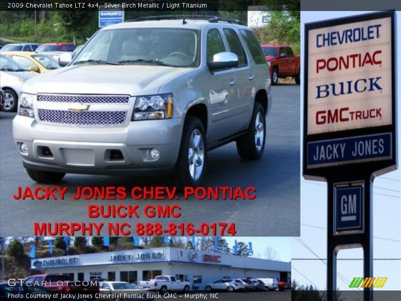 Silver Birch Metallic / Light Titanium 2009 Chevrolet Tahoe LTZ 4x4
