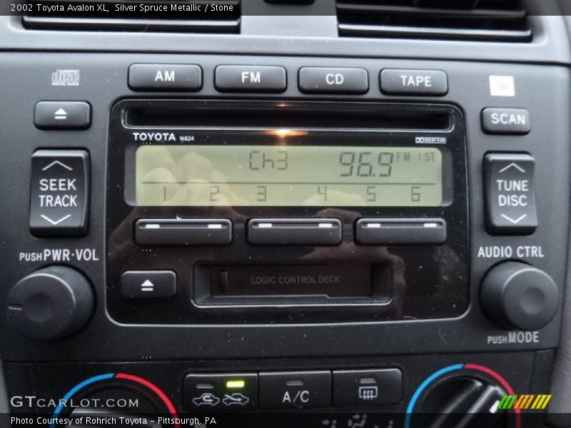 Silver Spruce Metallic / Stone 2002 Toyota Avalon XL