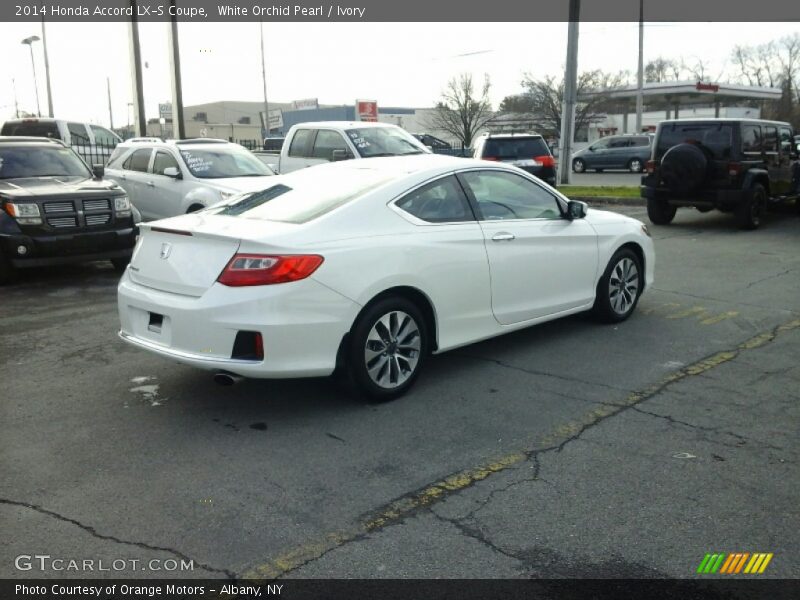 White Orchid Pearl / Ivory 2014 Honda Accord LX-S Coupe
