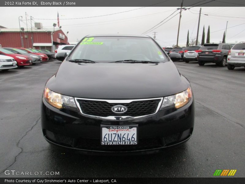 Ebony Black / Stone 2012 Kia Forte EX