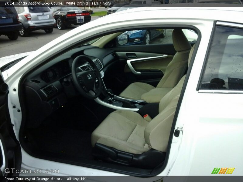 White Orchid Pearl / Ivory 2014 Honda Accord LX-S Coupe