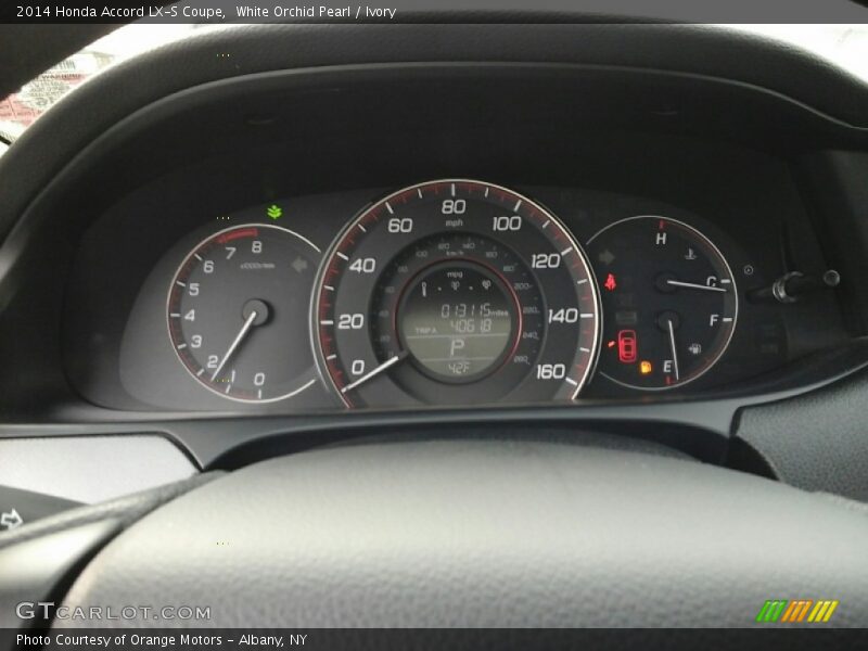 White Orchid Pearl / Ivory 2014 Honda Accord LX-S Coupe