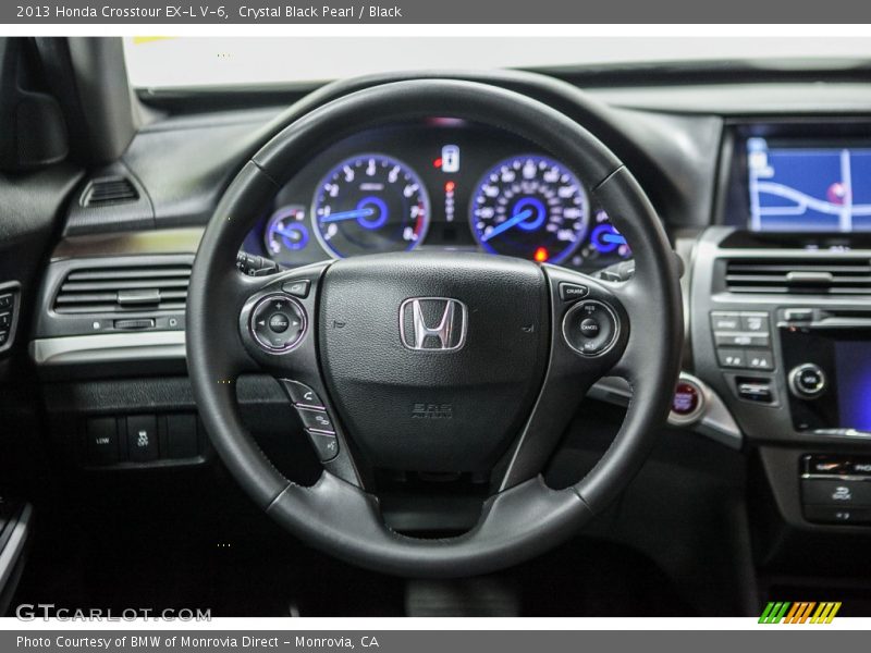 Crystal Black Pearl / Black 2013 Honda Crosstour EX-L V-6