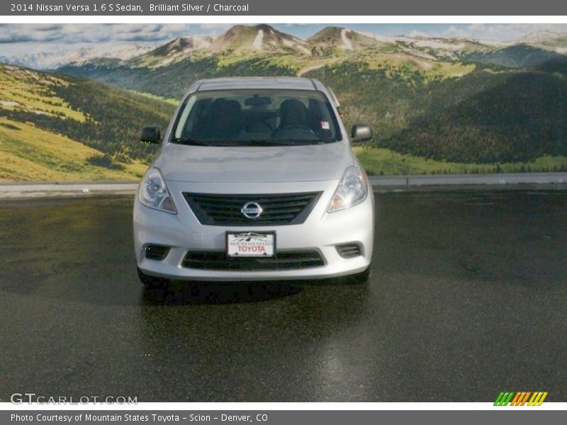 Brilliant Silver / Charcoal 2014 Nissan Versa 1.6 S Sedan