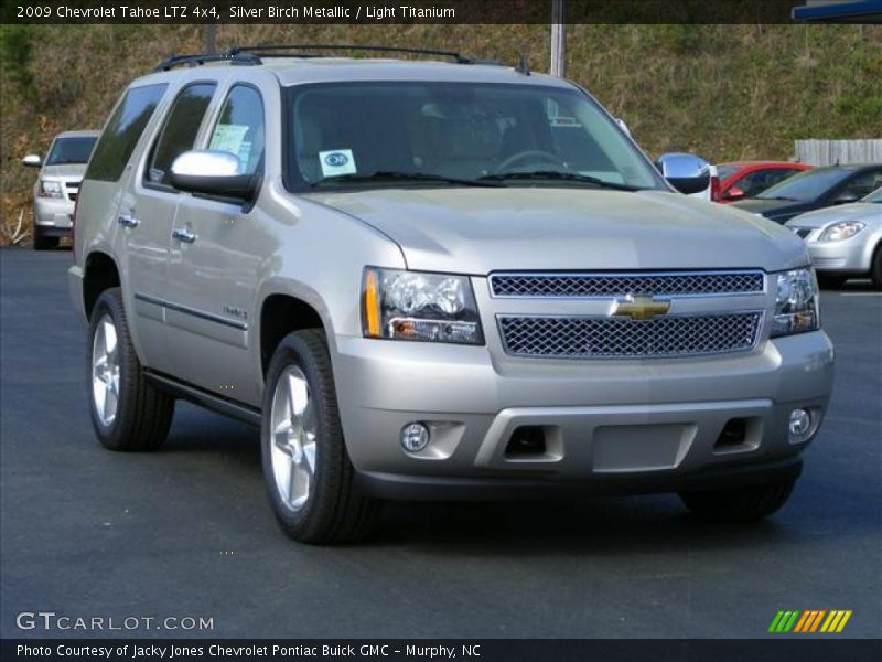 Silver Birch Metallic / Light Titanium 2009 Chevrolet Tahoe LTZ 4x4