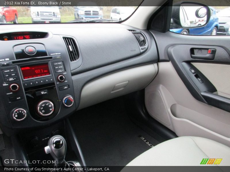 Ebony Black / Stone 2012 Kia Forte EX