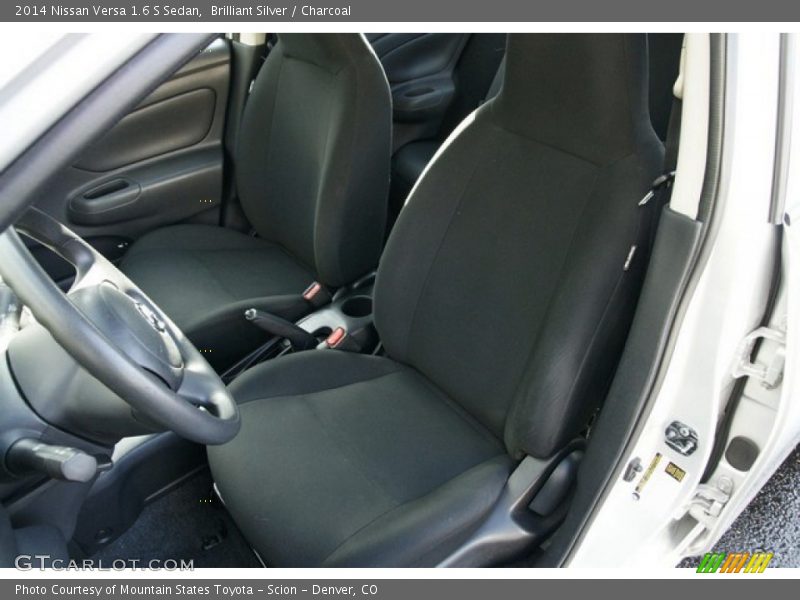 Brilliant Silver / Charcoal 2014 Nissan Versa 1.6 S Sedan