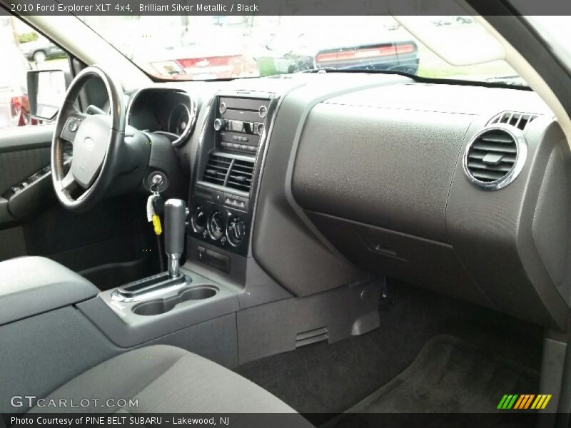 Brilliant Silver Metallic / Black 2010 Ford Explorer XLT 4x4