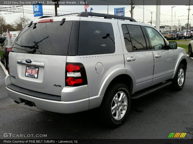 Brilliant Silver Metallic / Black 2010 Ford Explorer XLT 4x4