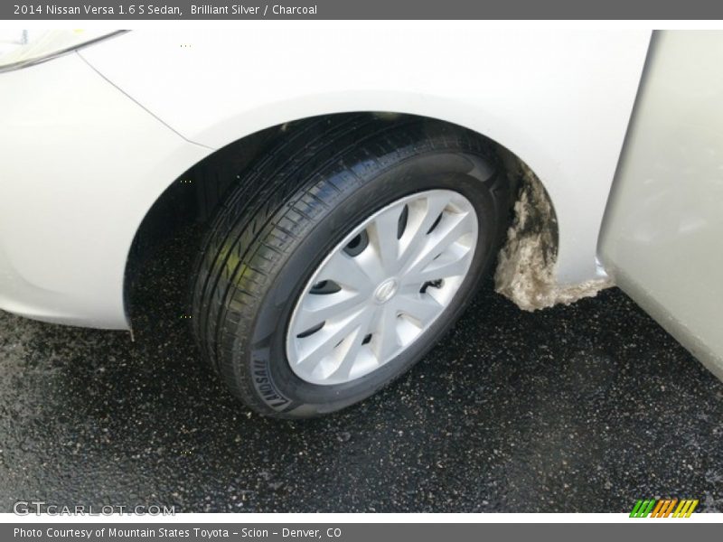 Brilliant Silver / Charcoal 2014 Nissan Versa 1.6 S Sedan