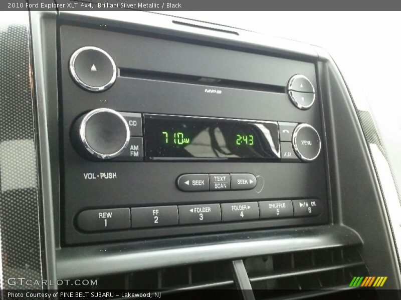 Brilliant Silver Metallic / Black 2010 Ford Explorer XLT 4x4
